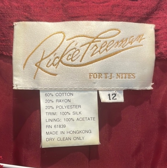 Rickie Freeman Red Lace Blazer - Picture 3 of 3